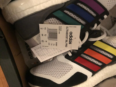 Adidas Performance Ultra boost S&L Pride Weiß Gr 44 US 9 1/2