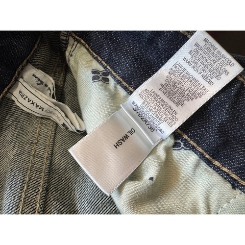 BCBGMaxazria Sz 30 Oil Wash Mid Rise Straight Leg Stretch Denim Jeans - Picture 9 of 9
