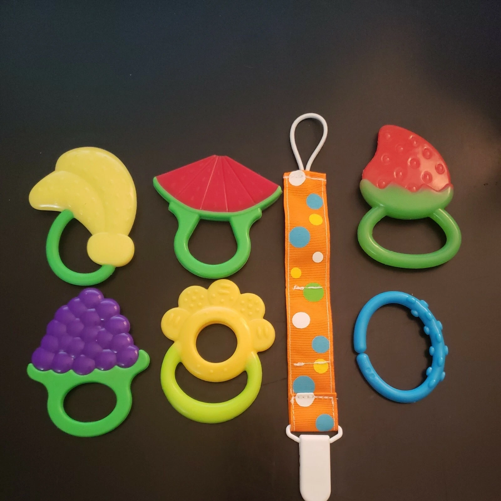 Baby Love CO Teething Toys 5 Piece Silicone Multi Color Fruit FDA NEW
Opens in a new window or tab