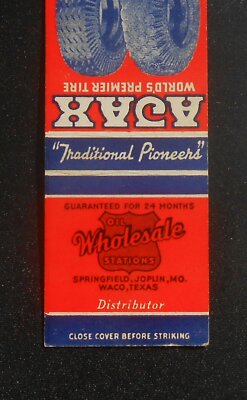 1940s Gas Ajax Tires Wholesale Oil Stations Joplin Waco TX Springfield MO Greene