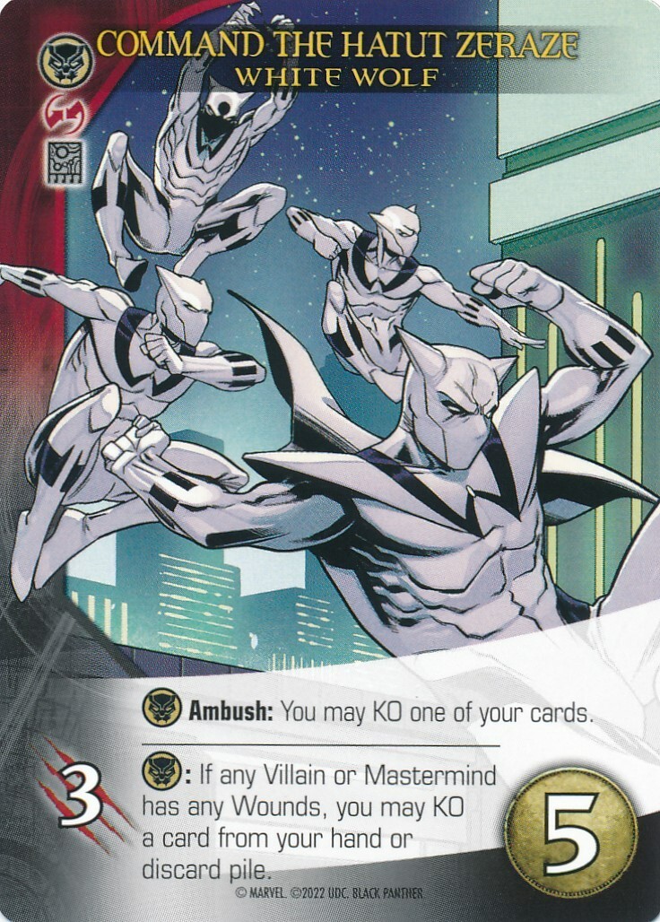 WHITE WOLF Upper Deck Marvel Legendary BLACK PANTHER COMMAND THE