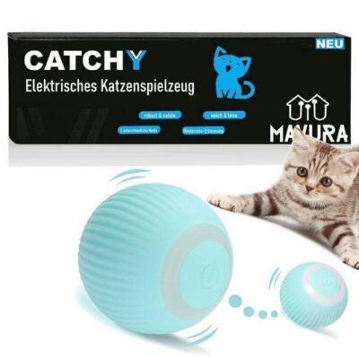 CATCHY Elektrisches Katzenspielzeug Interaktiver automatisch rollender  Spielball | eBay.de