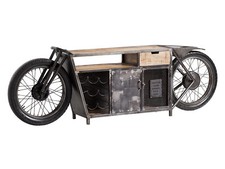 TV-Sideboard Harlow Bike TV-Bank Motorrad Bar Konsole Hausbar mit Flaschenregal