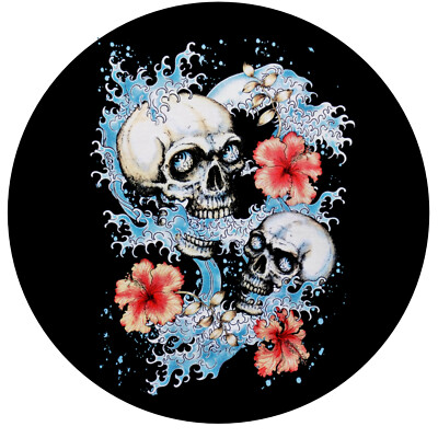 Surfer T-Shirt Tattoo Tiki Skull style Flash Surf Gothic Surfing  *3134 schwarz