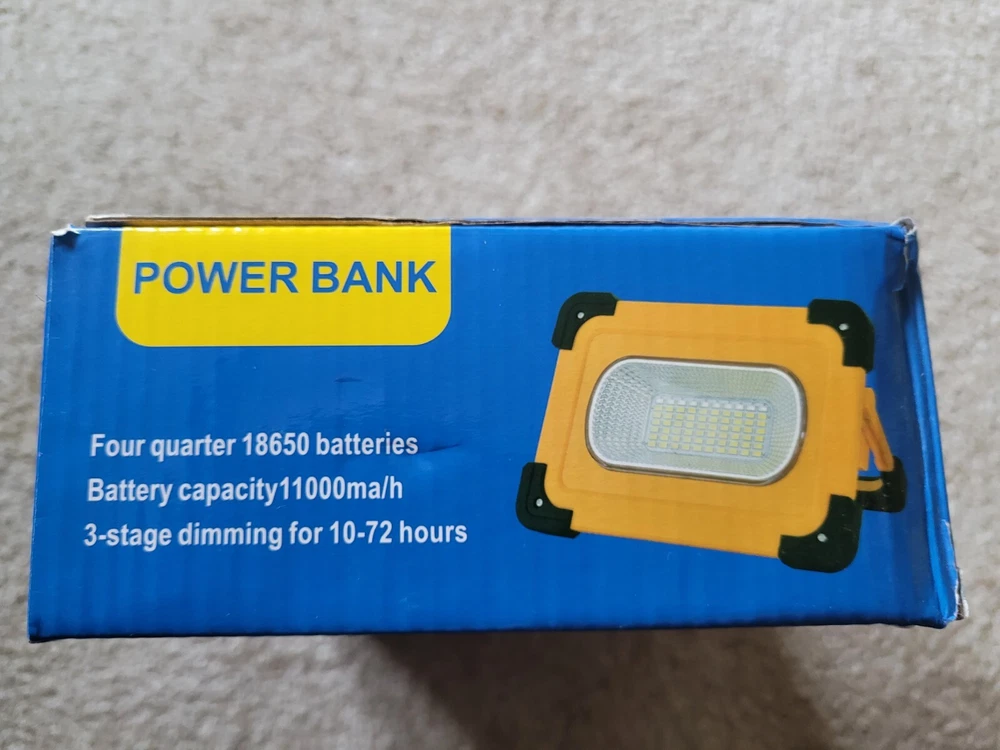 POWER BANK RECHARGEABLE PORTABLE MULTIFUNCTIONAL SPOTLIGHT - BRAND NEW