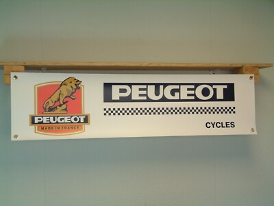 Peugeot Cycles BANNER Fahrrad Retro Cycle Racing Wand Display Schild PX10 PRO10S