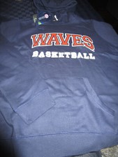 NWT PEPPERDINE WAVES BASKETBALL WOMENS HOODIE HOODED SWEATSHIRT BLUE LG