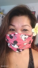 Aloha Tropical Print washable face mask w/ Filter Pocket. Made In The USA .