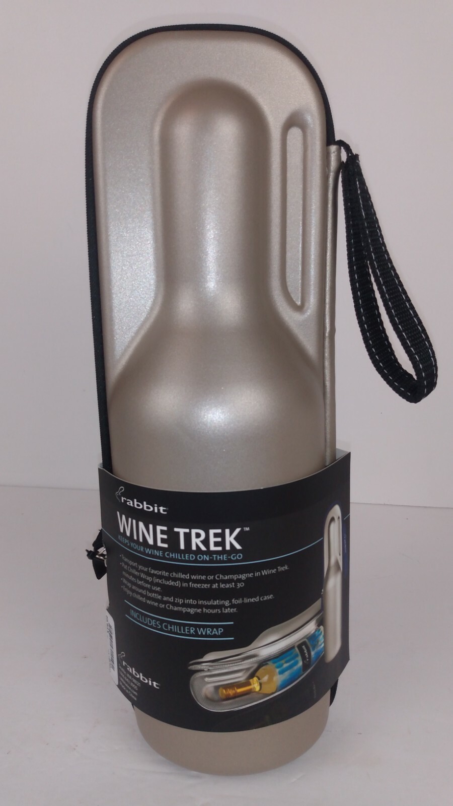 rabbit wine trek portable bottle cooler