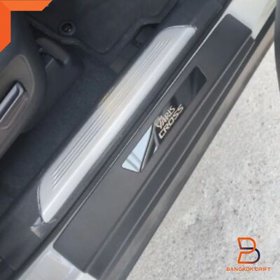 MATTEBLACK DOOR SILL SCUFF PLATE STAINLESS FOR TOYOTA YARIS CROSS