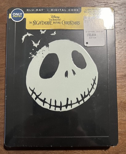 Disney The Nightmare Before Christmas Steelbook Edition Blu Ray Best Buy GITD - 第 2/3 張圖片