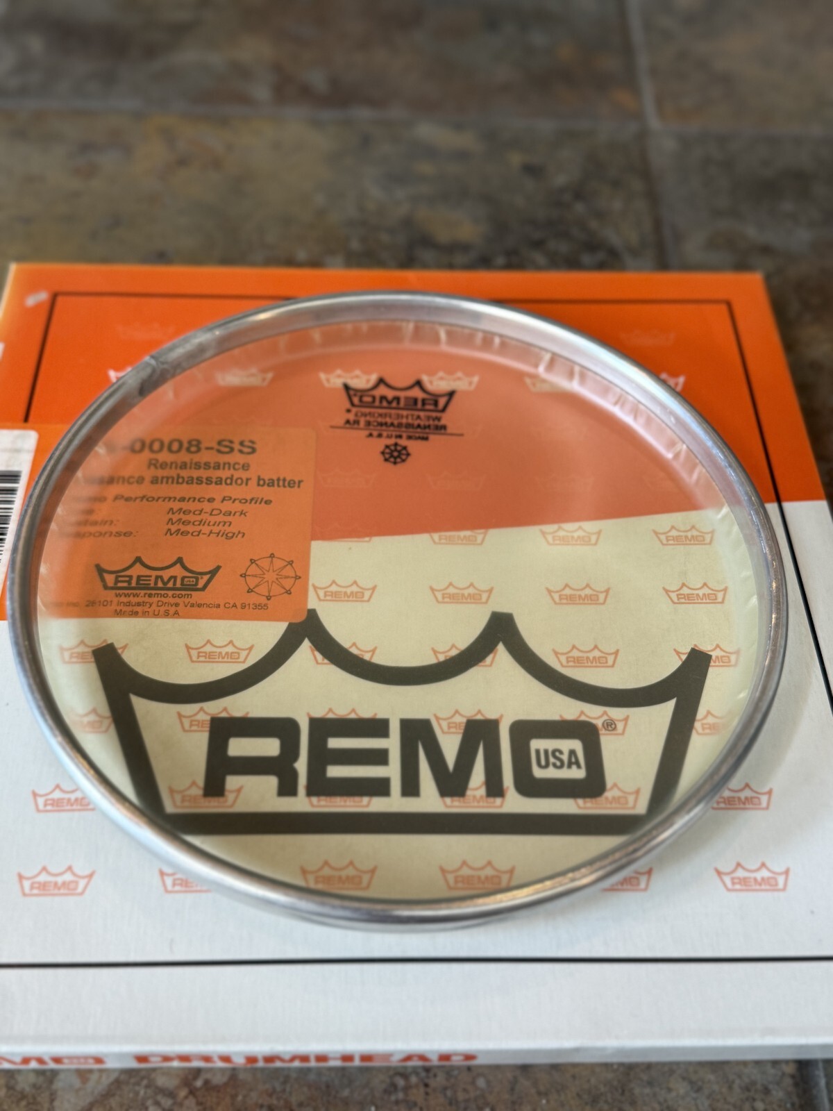 Remo Renaissance Ambassador Weatherking Batter 8" Drum Head