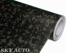  15ft X 5ft Digital Green Camouflage Vinyl Car Wrap Film Sheet Free Tools