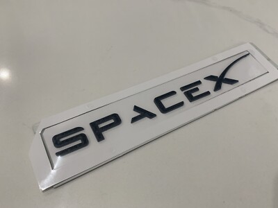 1.5x11 inch BLACK Large SpaceX Lettering Logo Sticker (window decal ...