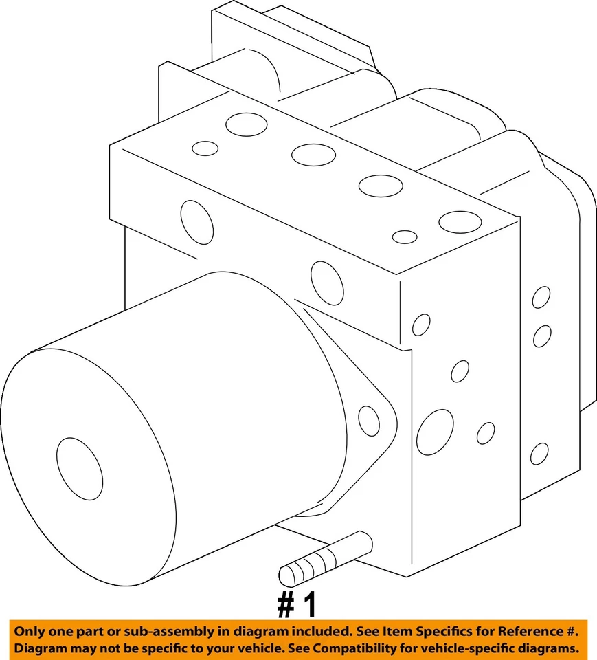 Used ABS Modulator fits: 2010 Honda Ridgeline Modulator Assembly vehicle stabili Foto 4 de 4