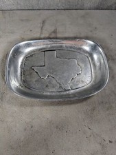 Wilton Armetale State of Texas Bread Tray Pewter 9" x 6.5"