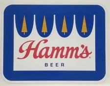 Vintage Hamm's Beer LARGE sticker decal