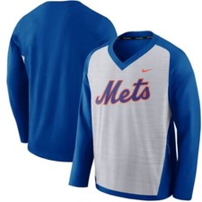 NIKE NEW YORK METS MLB MENS DRI-FIT PERFORMANCE PULLOVER WINDSHIRT XL