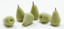Dollhouse Miniatures 1:12 Scale Pears, 6Pc  #IM65504