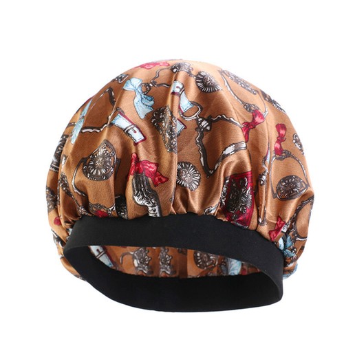 Satin Night Sleep Hat Women Chemo Cap Hair Care Bonnet Wide Band Turban Headwear - Picture 18 of 33