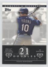 2007 Topps Moments & Milestones 129/150 Michael Young #113 0a1