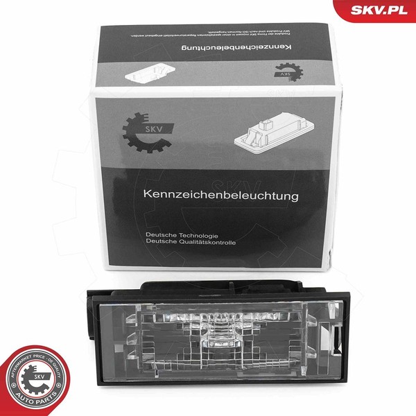 Esen Skv Kennzeichenleuchte Links, Rechts U.A. FüR Dacia, Fiat, MERCEDES-BENZ-image