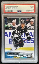 2022 Upper Deck - Jordan Spence - Rookie Young Guns RC #238 - PSA - YG ROOKIE