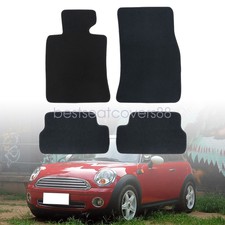 SOMER CAR Custom Driver Side Floor Mat For Mini Cooper R56 (2007-2014) - Black Carpet With Protective Rubber Heel Pad (Made In Italy) - View #2