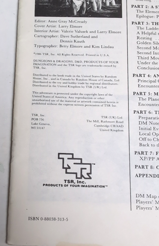 Dungeons and Dragons: THE IMMORTAL STORM IM1 -RPG - 1986 TSR #9171 - Afbeelding 6 van 13