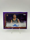 Micah Peavy 2025-26 Topps Chrome Rookie Auto True Purple Refractor (30/75)