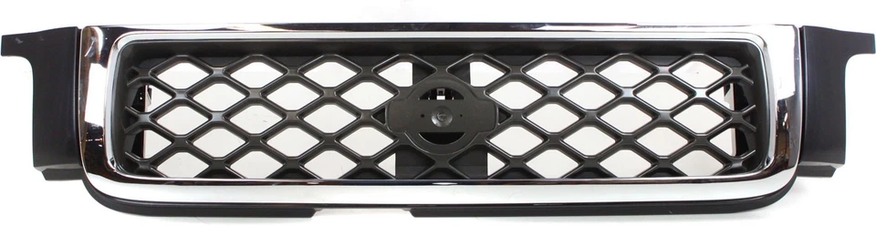Fits 99 00 01 Pathfinder SE Front Grill Grille Assembly Chrome Shell Gray Insert - Imagem 4 de 4