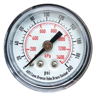 #ad GRAINGER APPROVED 4FLZ9 Pressure Gauge0to200 psi0to1400 kPa 4FLZ9 $14.32