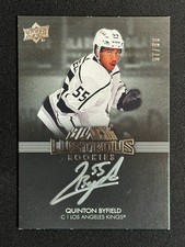 #LRS-QB Quinton Byfield /99 Lustrous Rookies Auto 2021-22 UD Black RC