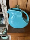Fiesta Small Disc Juice Pitcher Jug 28oz Turquoise Retired Vintage Fiestaware