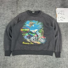 Vintage 1990's Harley-Davidson Roaming Free Crewneck Sweatshirt Size Large