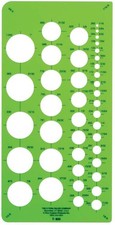 Circle Template Small T800 Plastic Measuring Drawing Stencil Geometric