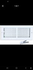 Set of 4 Ceiling Vent Register 12x4 | Steel 2-Way Adjustable Air Supply DiffuseG