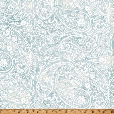 Hoffman Batiks Fabric - Bali Batik - Iceberg Paisley   #X2648-698