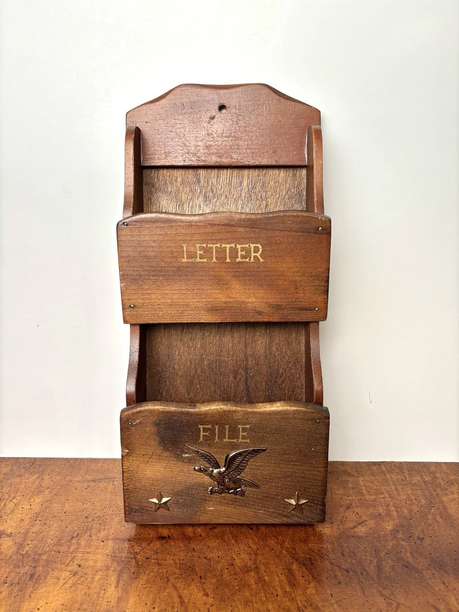 Wood Wall Mounted Mail Organizers Holders for sale - eBay