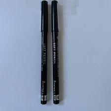 (2) Rimmel London Soft Kohl Kajal Eyeliner Pencil , Blendable Jet Black -#061