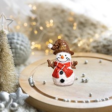 Resin Snowman Figurine Ornament Decoration Collection Decorative Xmas Tabletop