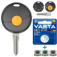 SchlüSsel Ersatz GehäUse Reparatur FüR Smart 450 Fortwo MC01 98-00 Mit Batterie