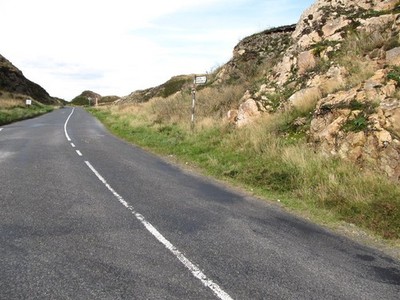 Photo A3 Looking north towards the Windy Gap car park Omeath  c2016