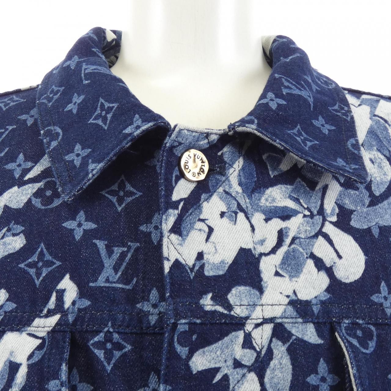Authentic Louis Vuitton Monogram Printed Denim Jacket HQA01WFSG Denim Jacket... image 5