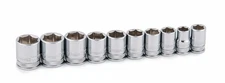 68202 10-Piece 3/8-Inch Drive 6-Point Metric Socket Set