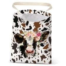 Car Trash Bag Hanging No Snap Small Garbage Bag for Car Back Cow Car Trash Bag
