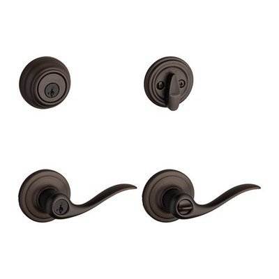 Kwikset 991 Tustin Einstiegshebel und Riegel Combo Pack, venezianische Bronze