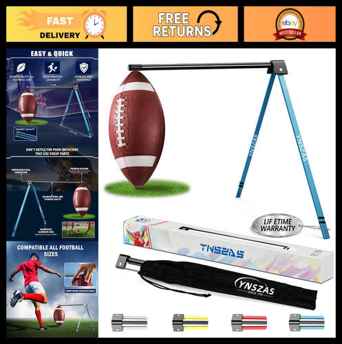 Portable Football Kicking Tee & Holder Stand - All Sizes, Training Equipment for - Afbeelding 1 van 7