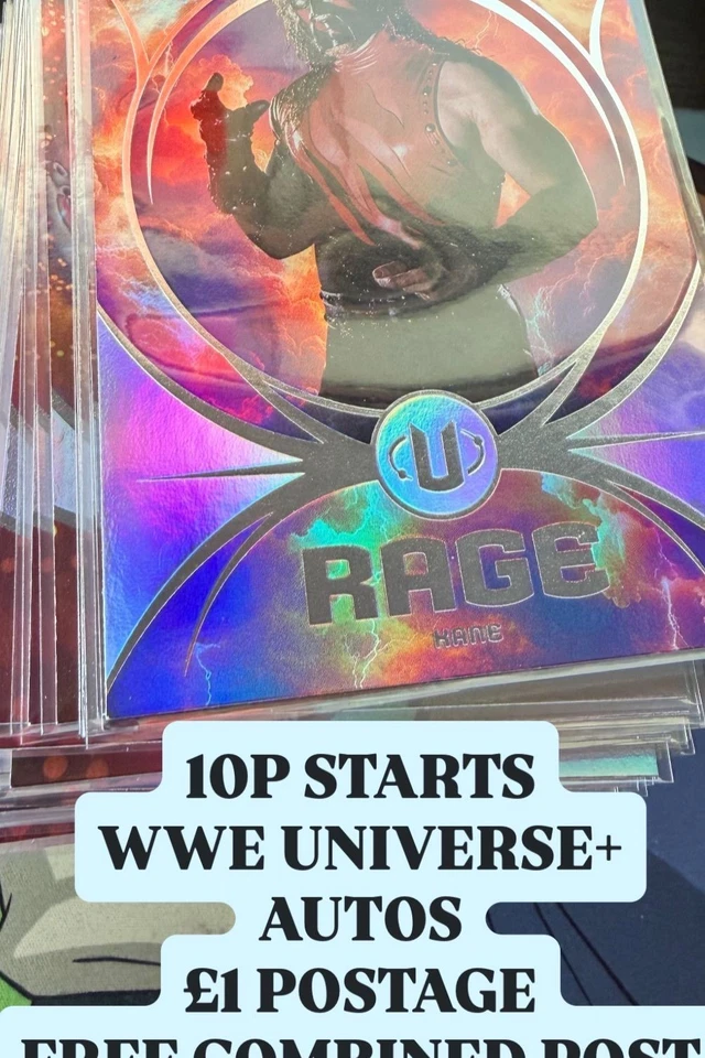 10P SINGLES - CHROME/UNIVERSE & MORE - WWE WRESTLING CARDS!