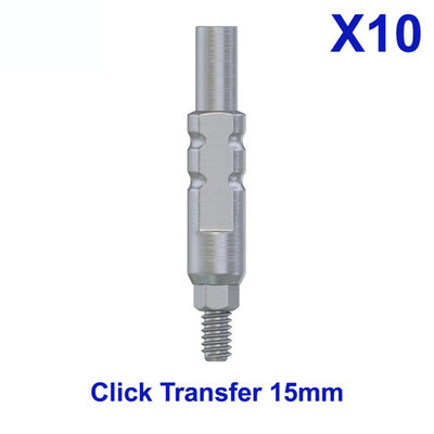 10x Dental Fixture Transfer Impression Closed Tray Click for Adapter Head Narrow